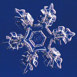 雪の結晶写真イメージ